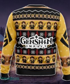 Zhongli Genshin Impact Ugly Christmas Sweater A Luxurious Gift Product Photo 2