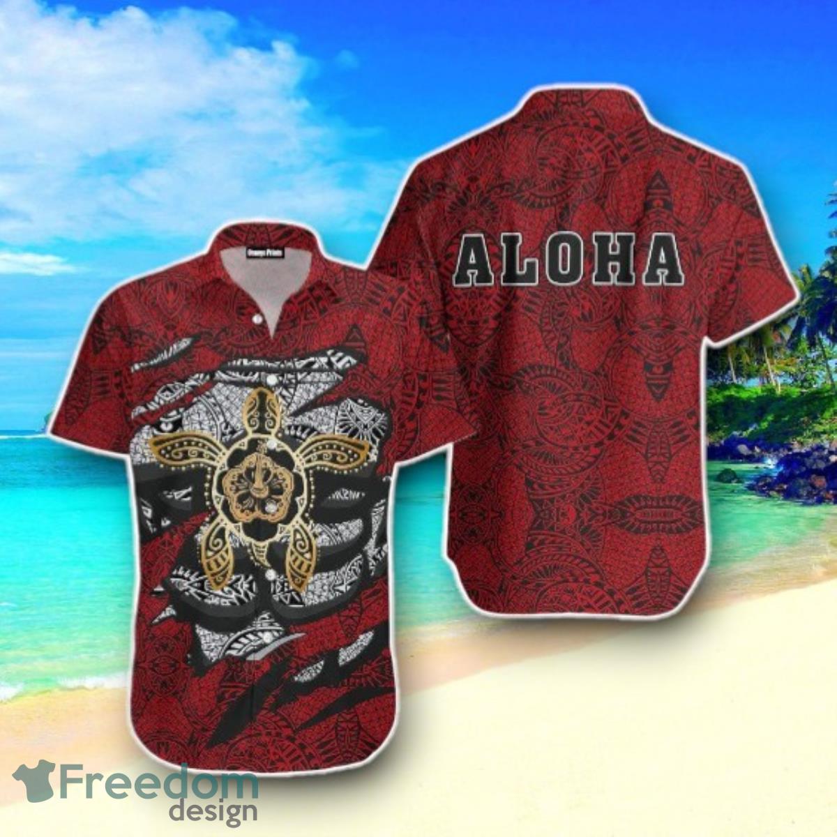 Aloha Turtle Hibiscus Hawaiian Shirt Impressive Gift For Men And Women image Aloha Turtle Hibiscus Hawaiian Shirt Impressive Gift For Men And Women Product Photo 1