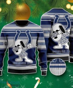 Indianapolis Colts Snoopy Dabbing Christmas Gift Ugly Christmas Sweater Best Gift For Fans