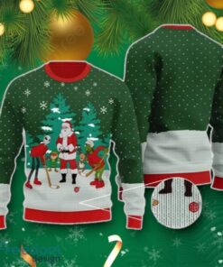 Jack Skellington And Grinch Play Hockey, Grinch Ugly Christmas Sweater Best Gift