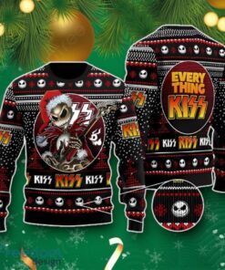 Kiss Jack Skellington Ugly Christmas Sweater Best Gift