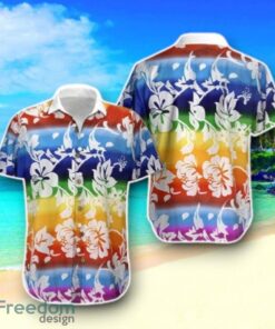 LGBT Summer Vacation Tropical Flower Hawaiian Shirt Impressive Gift