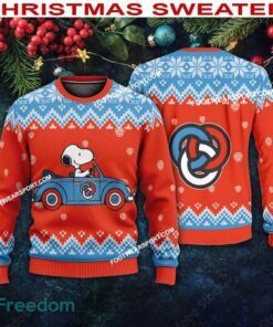 Snoopy Driving Car Primerica Logo Ugly Christmas Sweater Gift For Adult