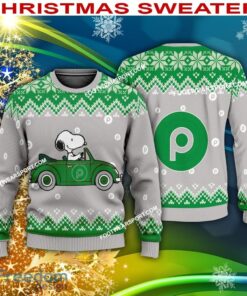 Snoopy Driving Car Publix Logo Ugly Christmas 3D Sweater Gift Holidays
