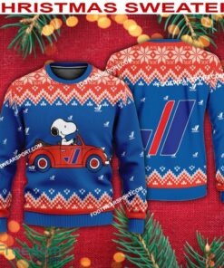 Snoopy Driving Car Purolator Logo Ugly Christmas Sweater For Men Women