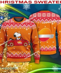 Snoopy Driving Car Repsol Logo Ugly Christmas 3D Sweater For Men Women