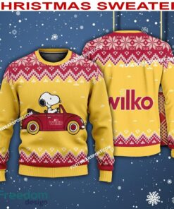Snoopy Driving Car Wilko Logo Ugly Xmas 3D Sweater For Men Women