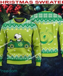 Snoopy Driving Car WOOLWORTHS Logo Ugly Christmas Sweater Gift Holidays