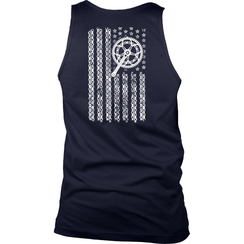 Cycling T Shirt: Cycling Flag by Bike Chain