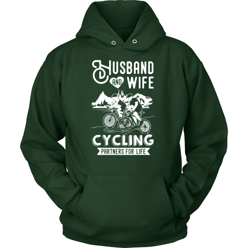Husband and Wife Cycling Partners For Life T Shirt, Hoodies