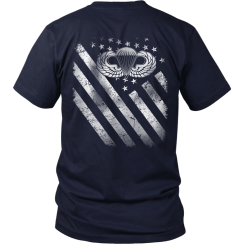 Airborne T Shirt: Airborne Flag T-Shirt