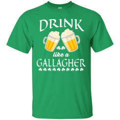 St Patrick's Day: Dink Like A Gallagher T-Shirt
