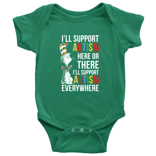 I'll Support Autism Here Or There Kids Version T shirt