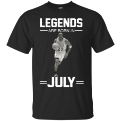 Michael Jordan: Legends Are Born In July T-Shirts & Hoodies
